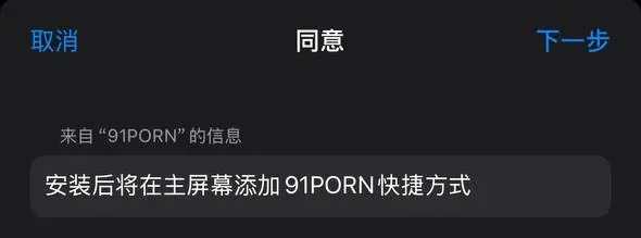 同意安装示例